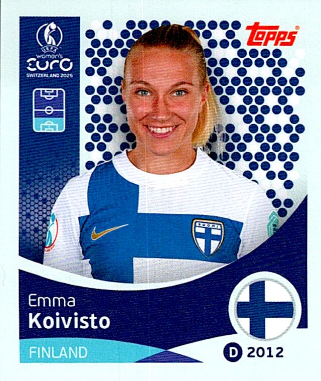 TOPPS WOMEN´S EURO SWITZERLAND 2025 EMMA KOIVISTO Nº79