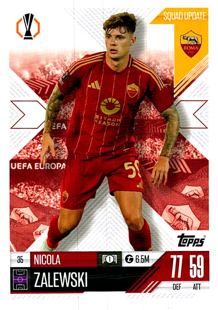 Match Attax Extra 2025 Nicola Zalewski nº35