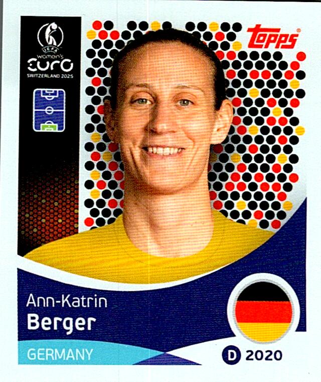 TOPPS WOMEN´S EURO SWITZERLAND 2025 ANN-KATRIN BERGER Nº175