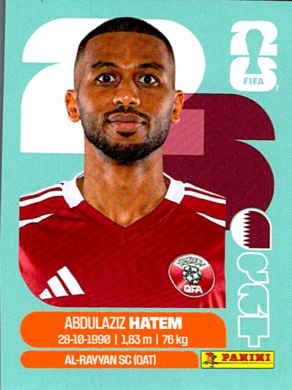 STICKERS FIFA WORLD CUP 2026 ABDULAZIZ HATEM NºQAT 15