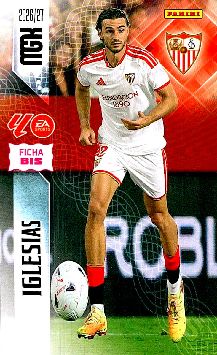 MEGACRACKS 2026/2027 IGLESIAS FICHA BIS Nº329 BIS SEGUNDA EDICION