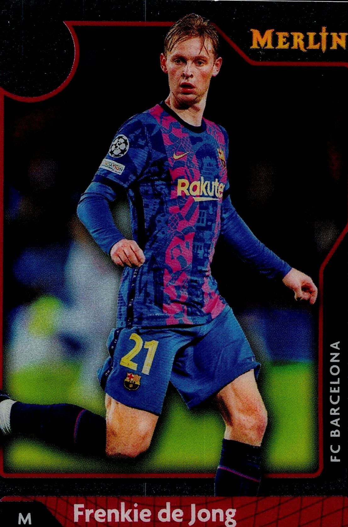 TOPPS MERLIN UCL 2021/2022 FRENKIE DE JONG Nº139