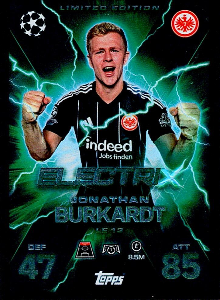 TOPPS MATCH ATTAX EXTRA 2025/26 JONATHAN BURKARDT LIMITED EDITION NºLE13
