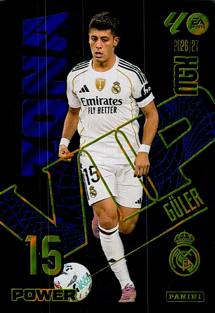 MEGACRACKS 2026/2027 ZONA VIP POWER GÜLER REAL MADRID Nº396P