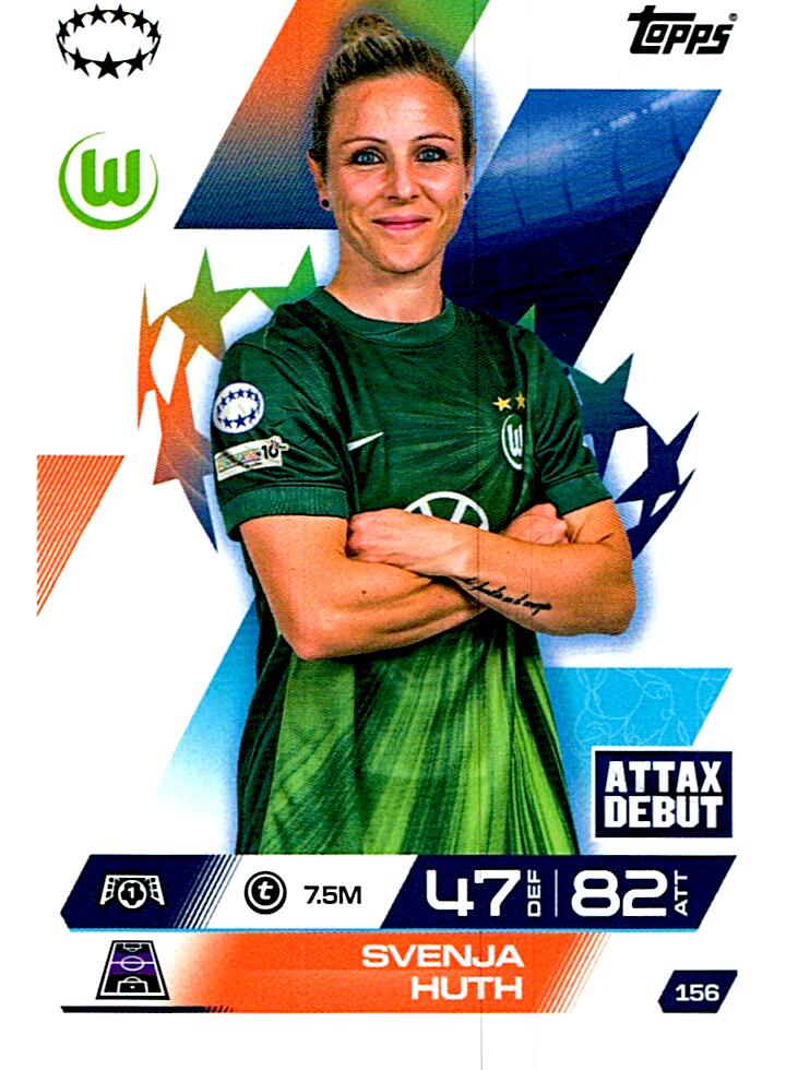 TOPPS MATCH ATTAX EXTRA 2025/26 SVENJA HUTH Nº156