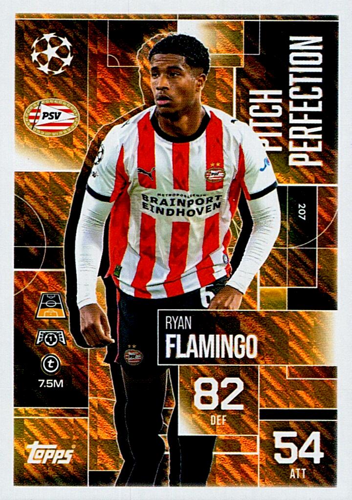 TOPPS MATCH ATTAX EXTRA 2025/26 RYAN FLAMINGO PITCH PERFECTION Nº207