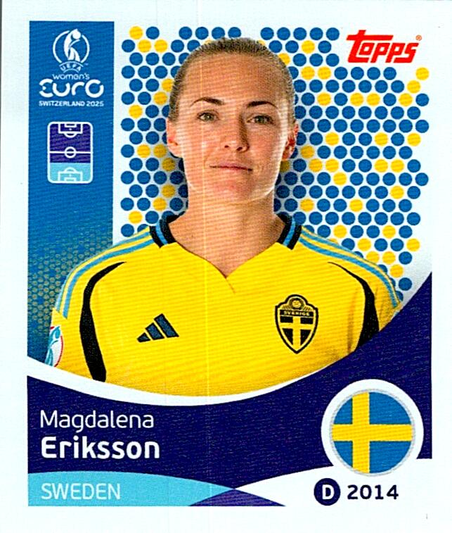 TOPPS WOMEN´S EURO SWITZERLAND 2025 MAGDALENA ERIKSSON Nº224