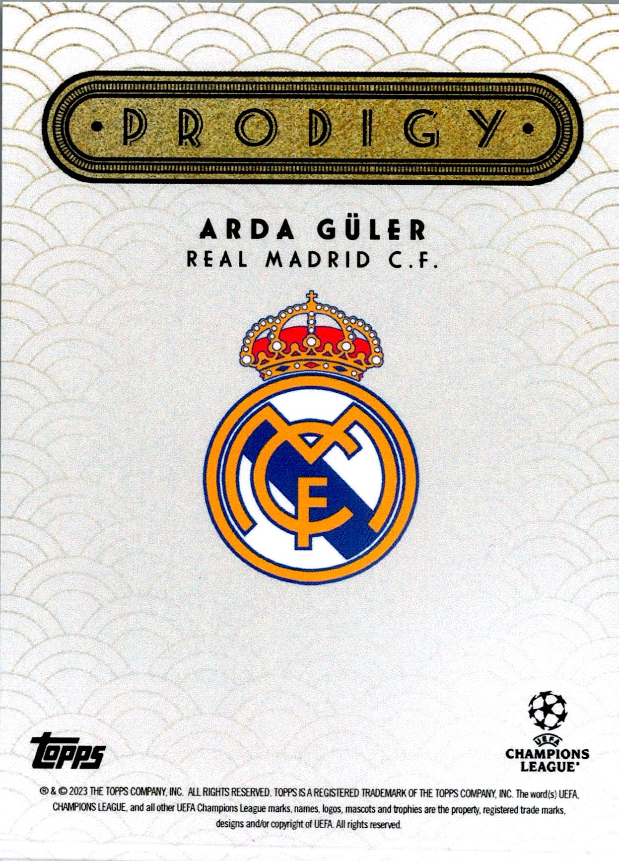 TOPPS DECO 2023/2024 ARDA GÜLER PRODIGY