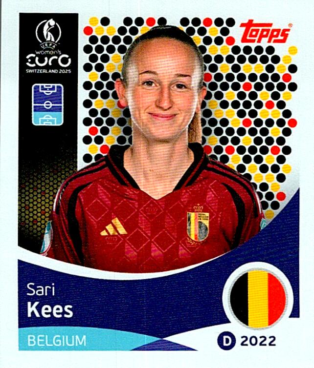 TOPPS WOMEN´S EURO SWITZERLAND 2025 SARI KEES Nº129
