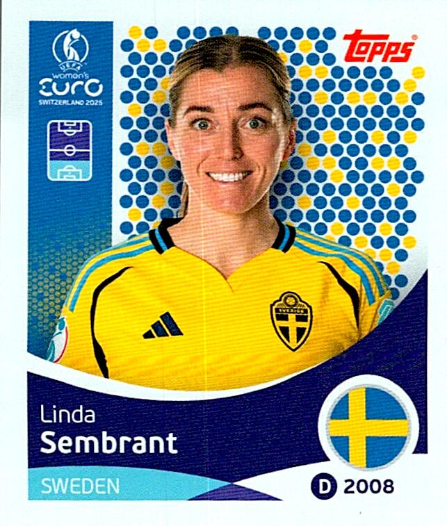 TOPPS WOMEN´S EURO SWITZERLAND 2025 LINDA SEMBRANT Nº225