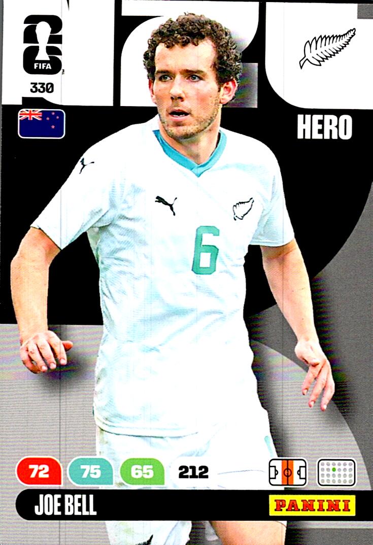 ADRENALYN WORLD CUP 2026 JOE BELL NEW ZEALAND Nº330