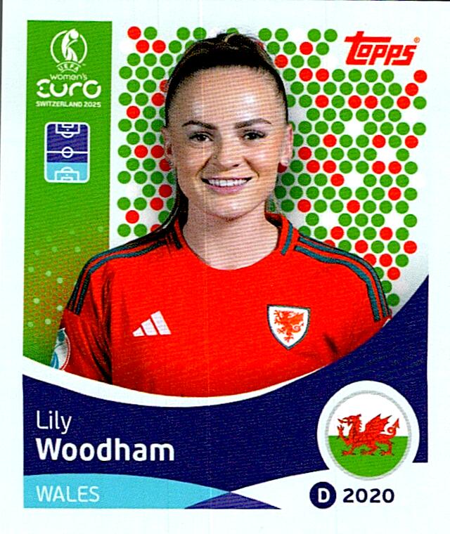 TOPPS WOMEN´S EURO SWITZERLAND 2025 LILY WOODHAM Nº273