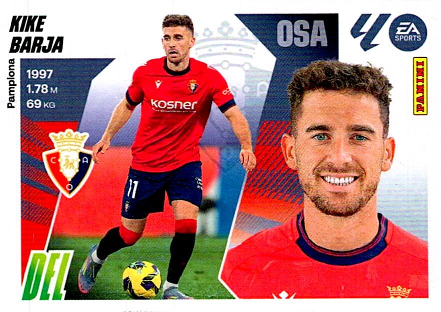 LIGA ESTE 2025/2026 CA OSASUNA KIKE BARJA Nº18