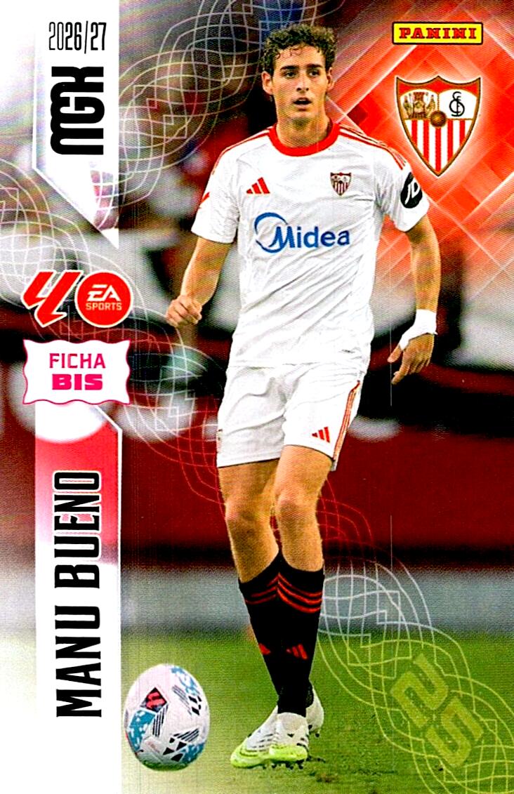 MEGACRACKS 2026/2027 MANU BUENO FICHA BIS Nº336 BIS SEGUNDA EDICION