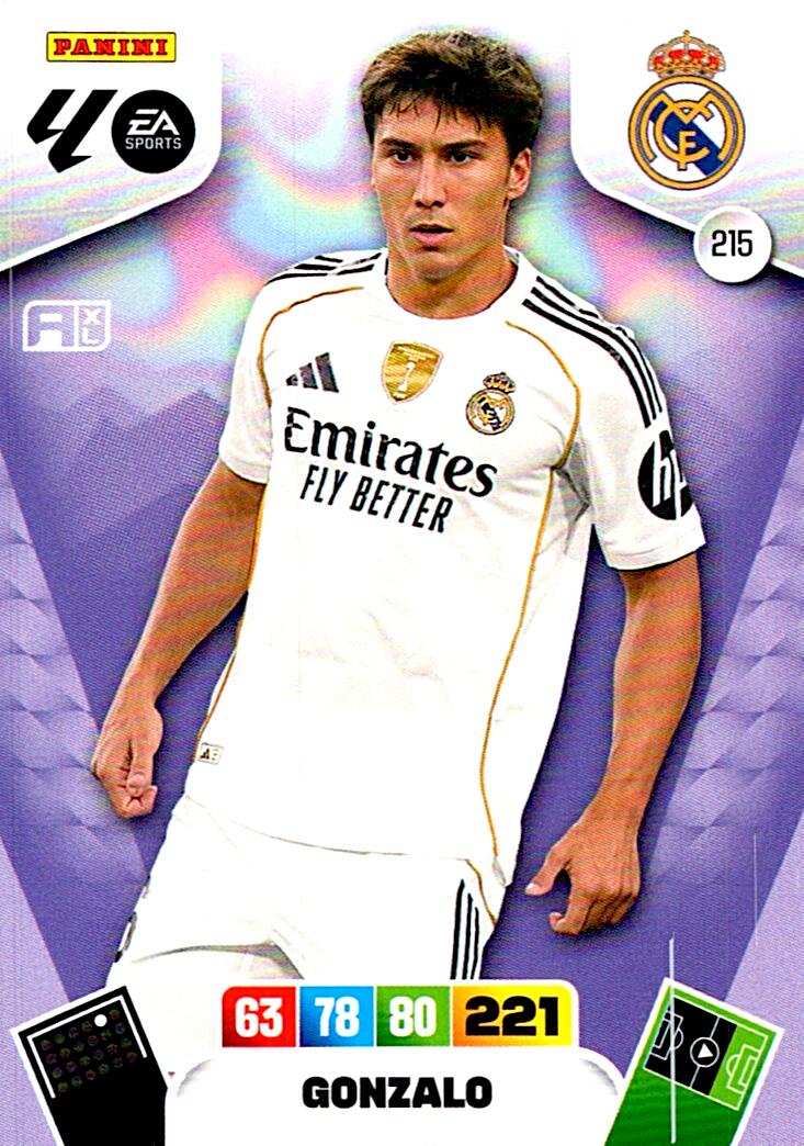 ADRENALYN LA LIGA 2025/2026 GONZALO REAL MADRID Nº215