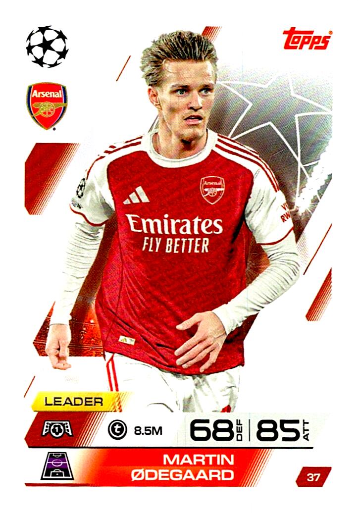 MATCH ATTAX CHAMPIONS LEAGUE 2025/2026 MARTIN ODEGAARD Nº37