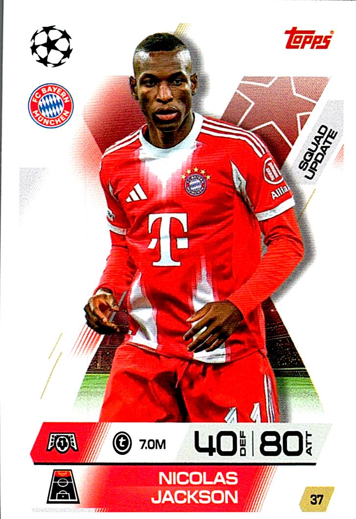 TOPPS MATCH ATTAX EXTRA 2025/26 NICOLAS JACKSON Nº37