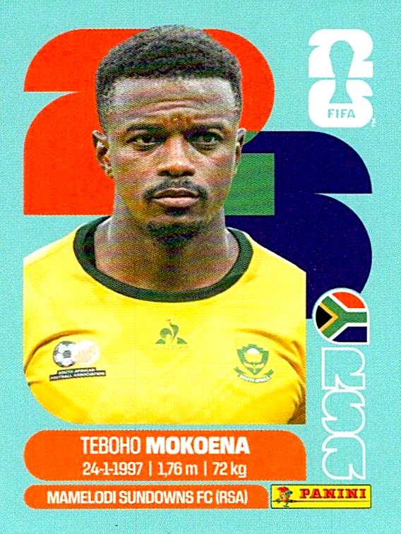 STICKERS FIFA WORLD CUP 2026 TEBOHO MOKOENA NºRSA 11