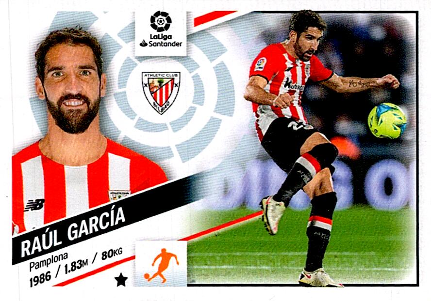 Cromo Liga Este 2022/2023 RAUL GARCIA ATHLETIC CLUB Nº15A