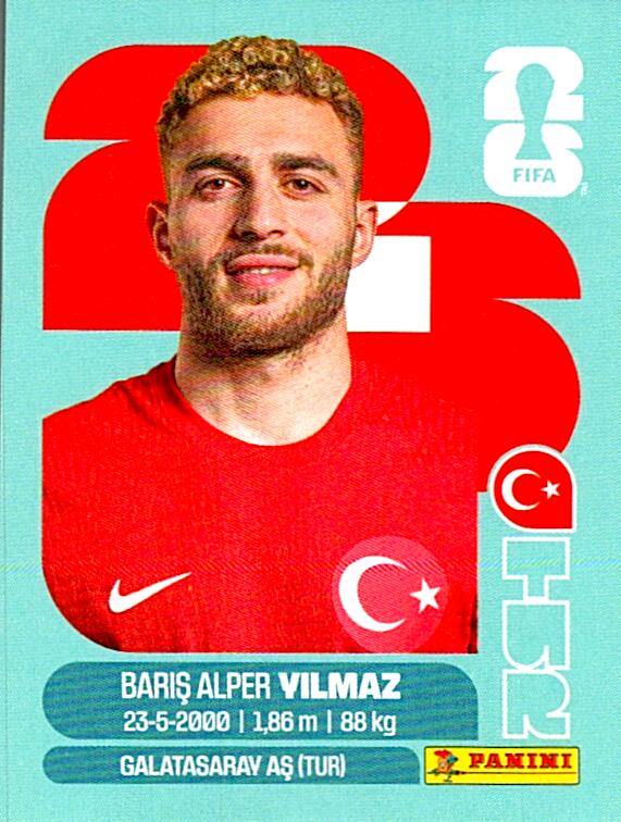 STICKERS FIFA WORLD CUP 2026 BARIS ALPER YILMAZ NºTUR 18