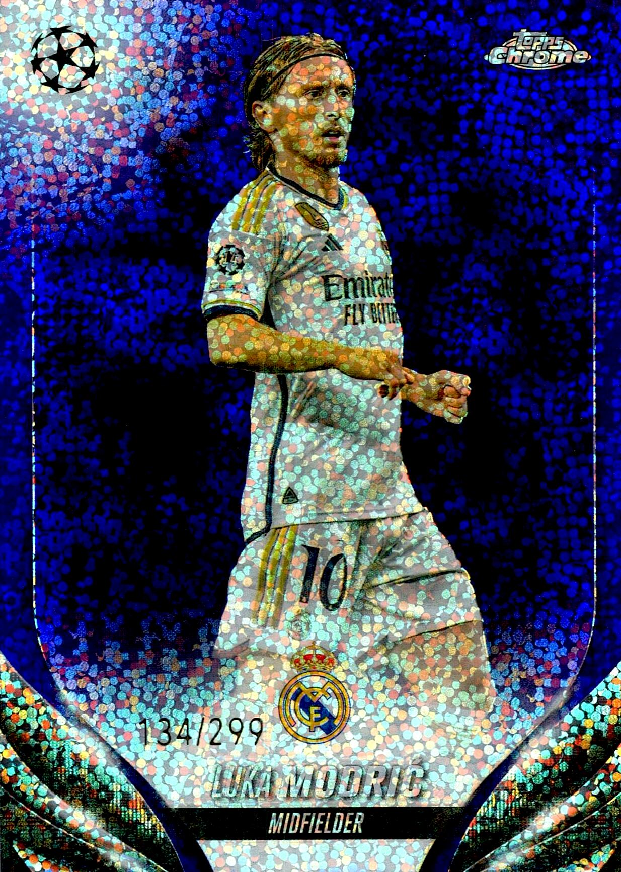 TOPPS CHROME 2023/2024 LUKA MODRIC Nº5 NUMERADA /299
