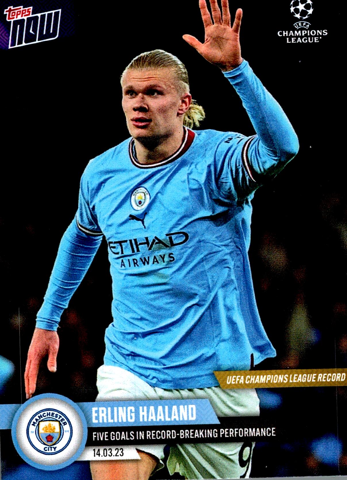 TOPPS NOW UCL 2023 ERLING HAALAND Nº090