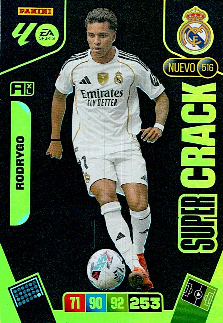 ADRENALYN LA LIGA 2025/2026 RODRYGO NUEVO SUPERCRACK Nº516