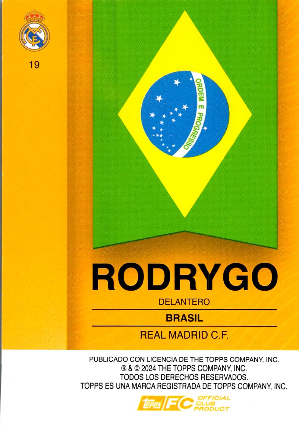 FAN SET REAL MADRID 2024/25 RODRYGO Nº19