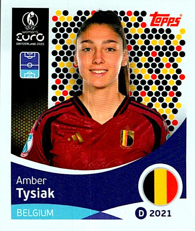 TOPPS WOMEN´S EURO SWITZERLAND 2025 AMBER TYSIAK Nº130