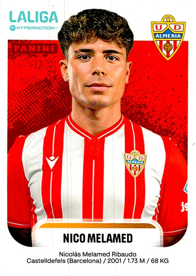 LALIGA HYPERMOTION 2025-26 NICO MELAMED ALMERIA Nº35