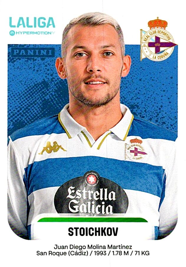 LALIGA HYPERMOTION 2025-26 STOICHKOV DEPORTIVO DE LA CORUÑA Nº189B