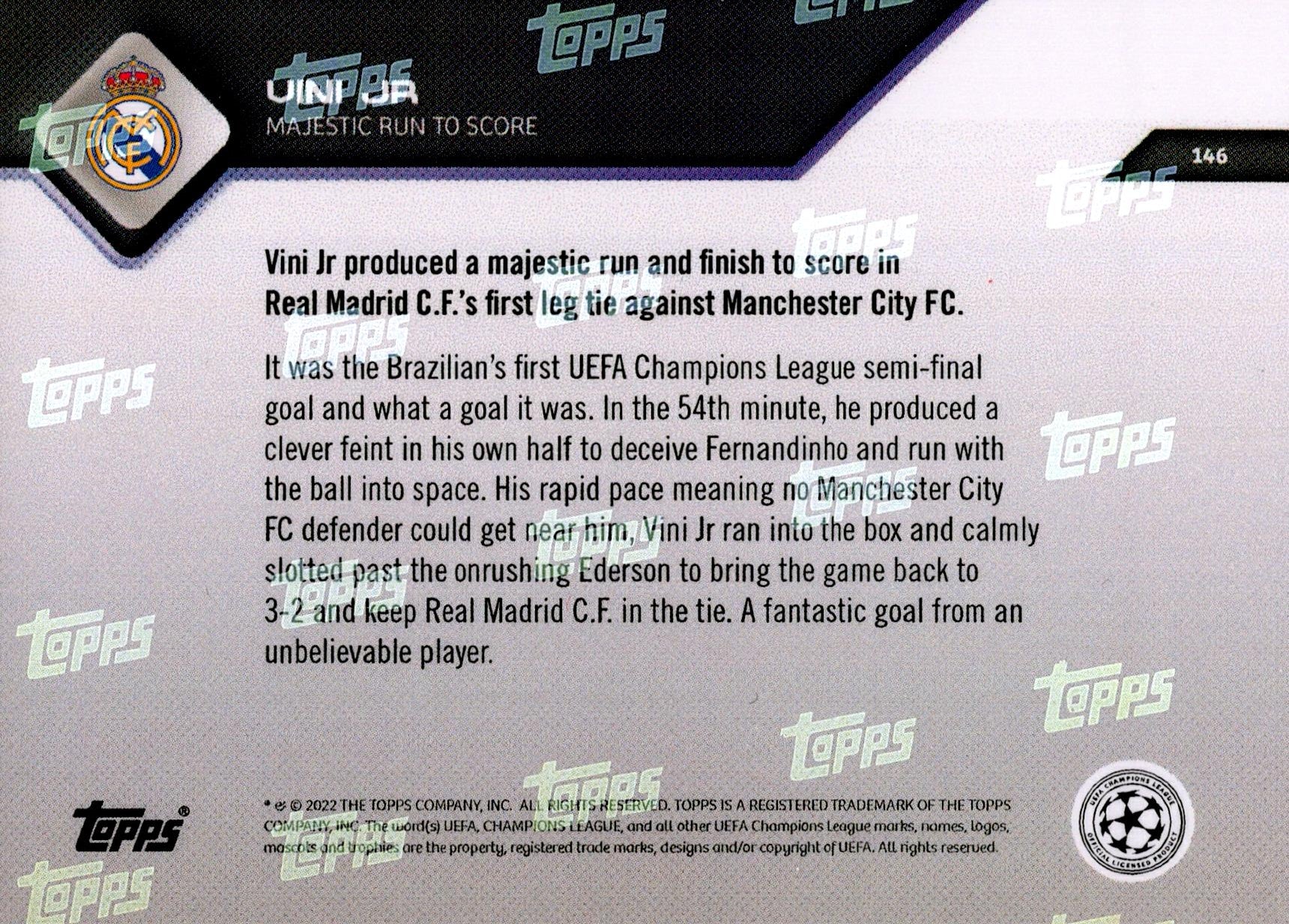 TOPPS NOW 2022 VINI JR Nº146