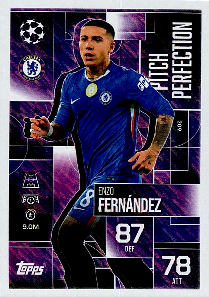 TOPPS MATCH ATTAX EXTRA 2025/26 ENZO FERNANDEZ PITCH PERFECTION Nº209