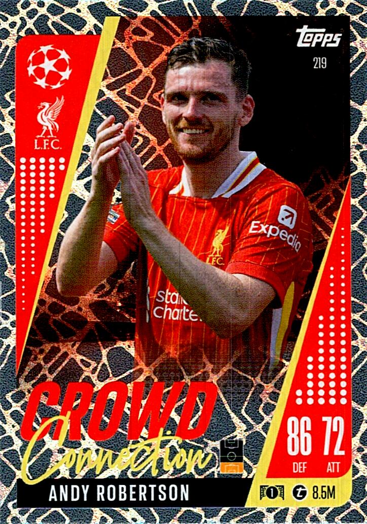 Match Attax Extra 2025 Andy Robertson Crowd Connection nº219