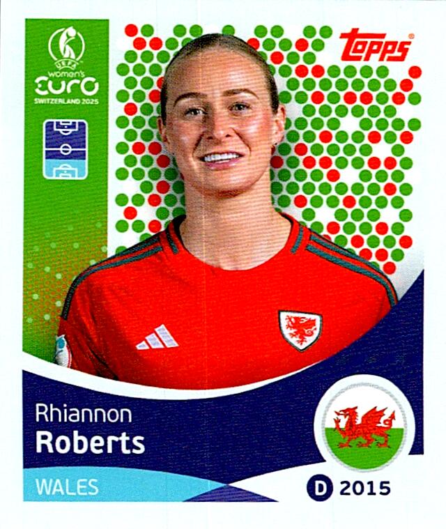 TOPPS WOMEN´S EURO SWITZERLAND 2025 RHIANNON ROBERTS Nº275
