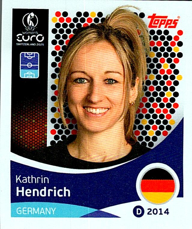 TOPPS WOMEN´S EURO SWITZERLAND 2025 KATHRIN HENDRICH Nº179