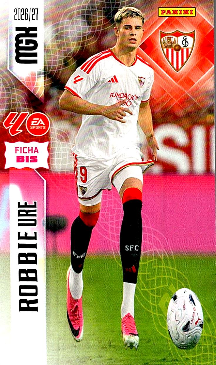 MEGACRACKS 2026/2027 ROBBIE URE FICHA BIS Nº341 BIS SEGUNDA EDICION