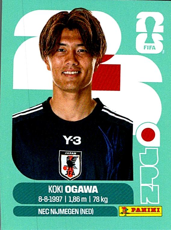 STICKERS FIFA WORLD CUP 2026 KOKI OGAWA NºJPN 19
