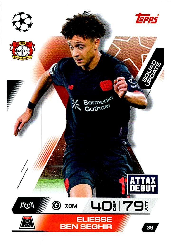 TOPPS MATCH ATTAX EXTRA 2025/26 ELIESSE BEN SEGHIR Nº39