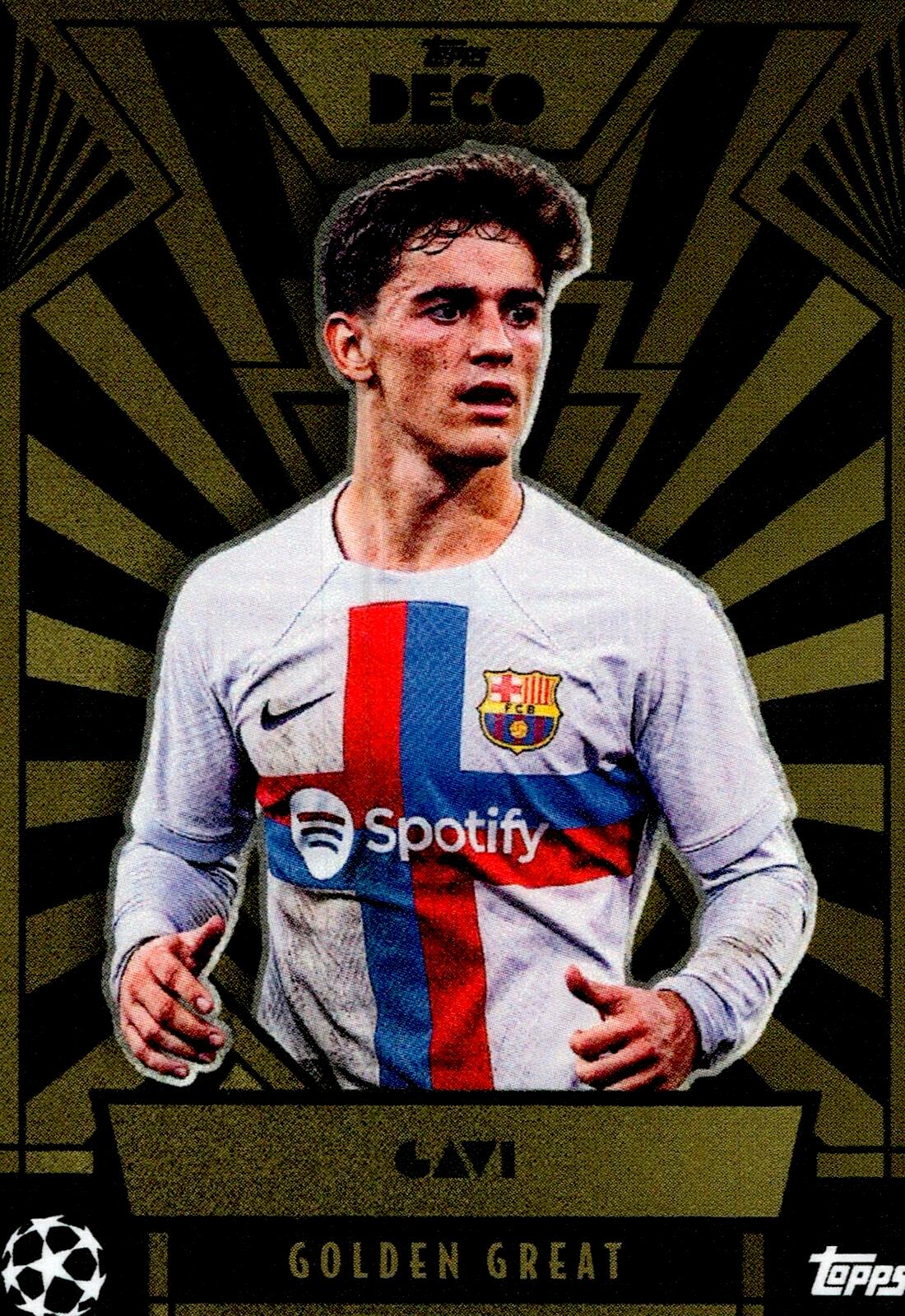 TOPPS DECO CHAMPIONS LEAGUE 2021/2022 GAVI GOLDEN GREAT