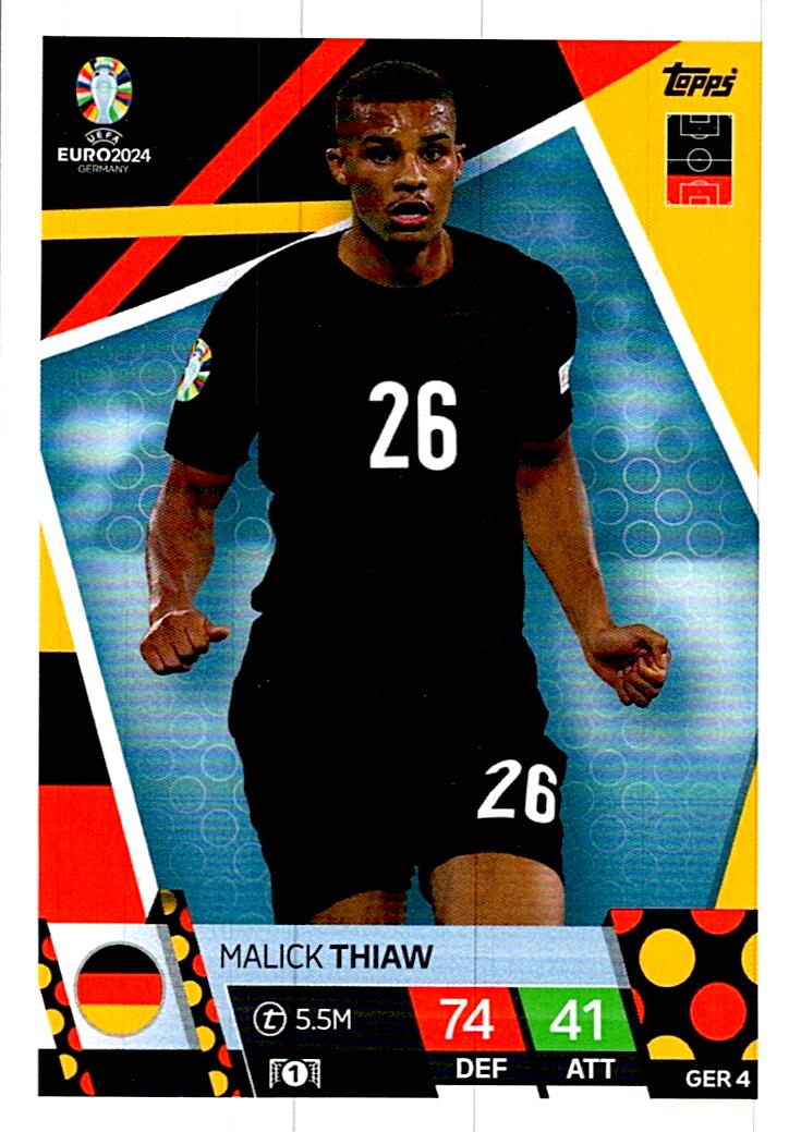 TOPPS MATCH ATTAX UEFA EURO 2024 MALICK THIAW ALEMANIA NºGER4