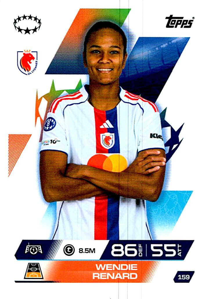 TOPPS MATCH ATTAX EXTRA 2025/26 WENDIE RENARD Nº159