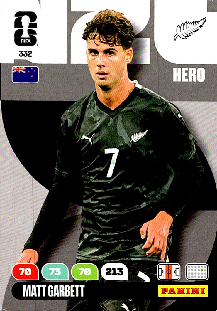 ADRENALYN WORLD CUP 2026 MATT GARBETT NEW ZEALAND Nº332