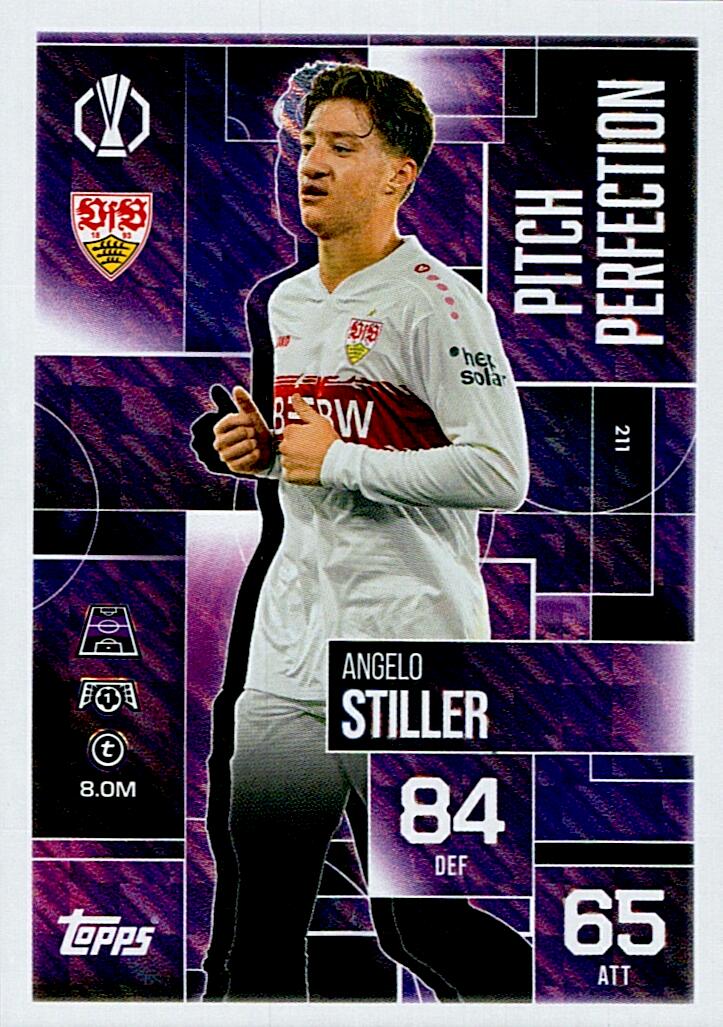TOPPS MATCH ATTAX EXTRA 2025/26 ANGELO STILLER PITCH PERFECTION Nº211