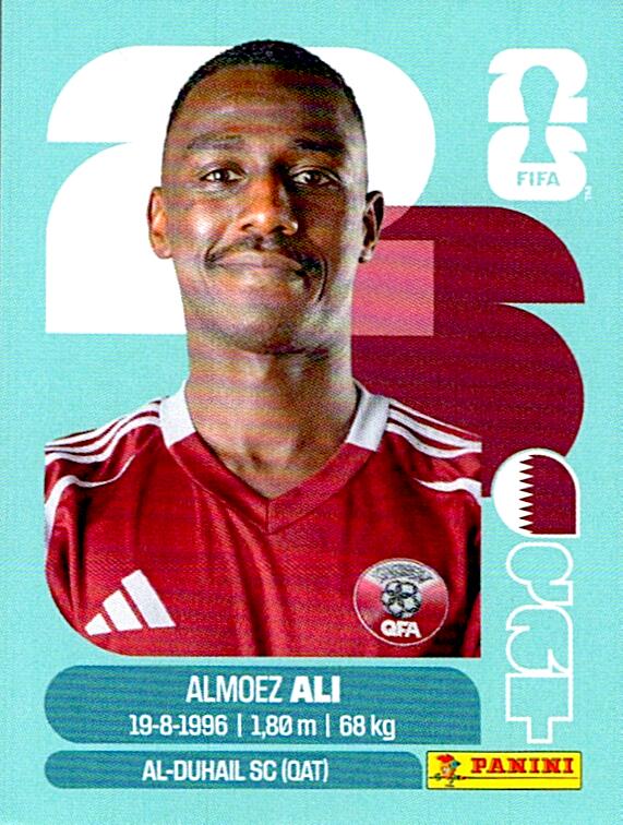 STICKERS FIFA WORLD CUP 2026 ALMOEZ ALI NºQAT 20