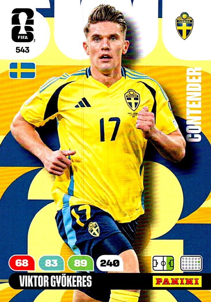 ADRENALYN WORLD CUP 2026 VIKTOR GYÖKERES SVERIGE Nº543