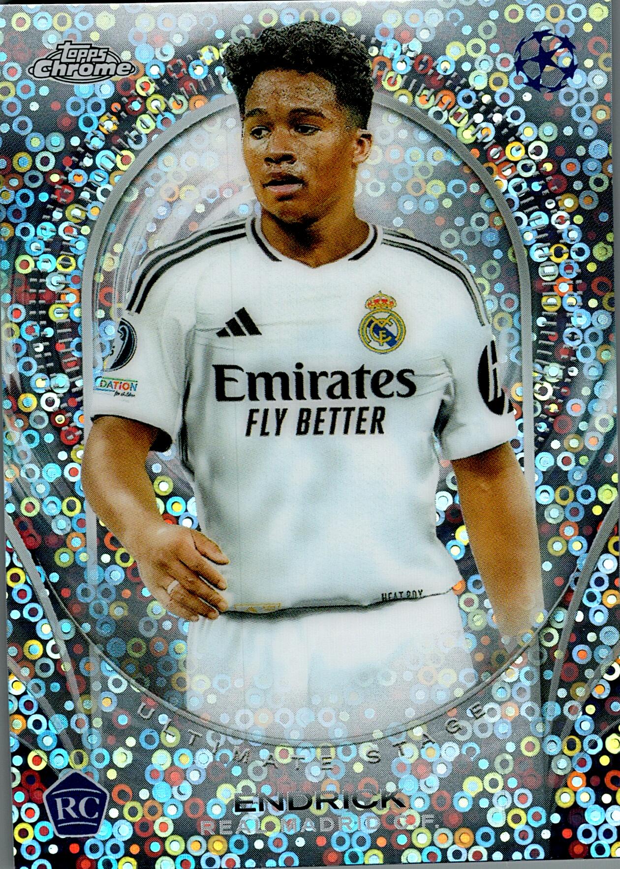TOPPS CHROME UCL 2023/2024 ENDRICK NºUSC-46 ROOKIE