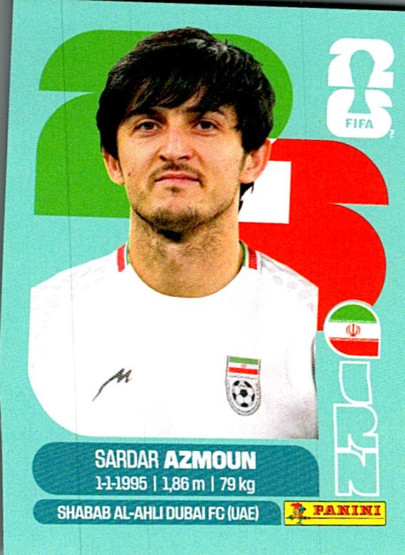 STICKERS FIFA WORLD CUP 2026 SARDAR AZMOUN NºIRN 17
