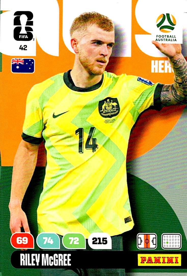 ADRENALYN WORLD CUP 2026 RILEY McGREE AUSTRALIA Nº42