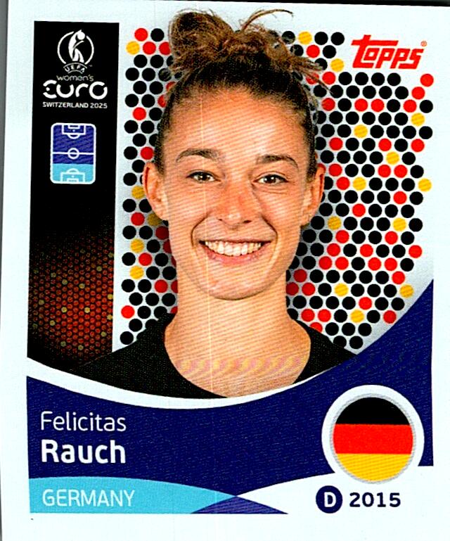 TOPPS WOMEN´S EURO SWITZERLAND 2025 FELICITAS RAUCH Nº180